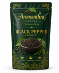 Aromora Malabar Whole Black Pepper 200g | Premium Kerala Peppercorns