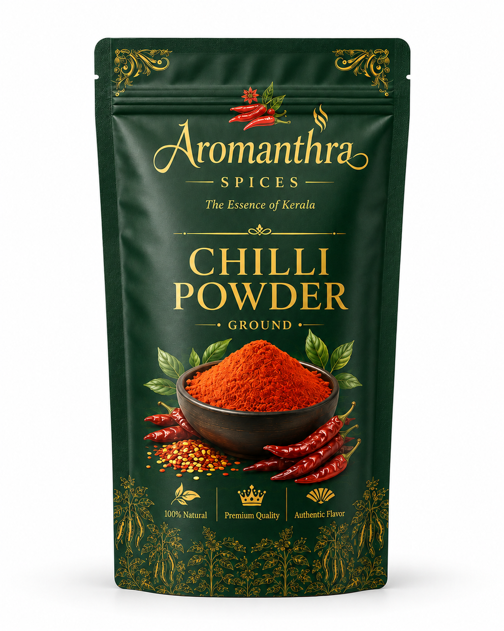 Aromora Chilli Powder | Ground Red Chilli | 100% Natural Kerala Spice