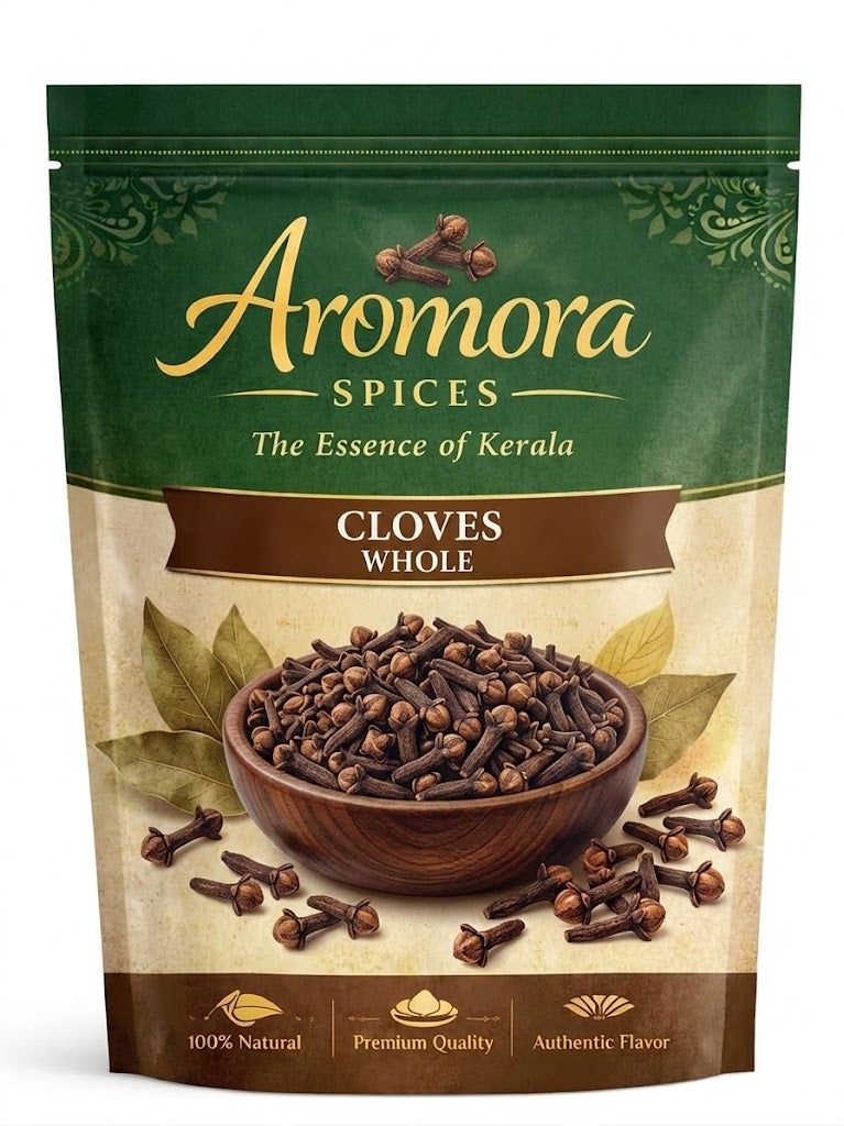 Aromora Premium Whole Cloves (Kerala Cloves) | 100% Natural & Aromatic | Handpicked Organic Cloves
