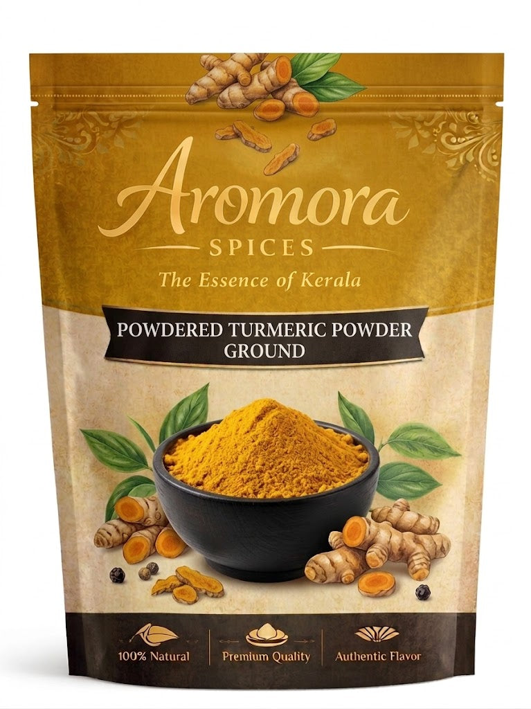 Aromora Turmeric Powder Kerala Premium Haldi Pouch